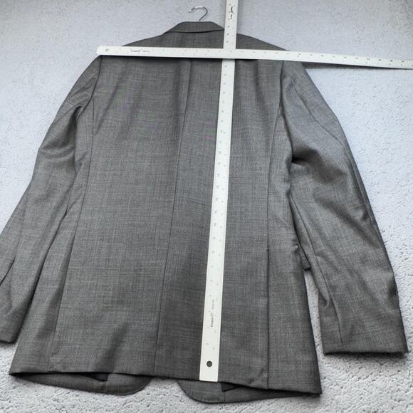 J Crew Sport Coat Men 36R Gray Wool Thompson Two Button Blazer Suit Jacket NWT - Picture 13 of 16